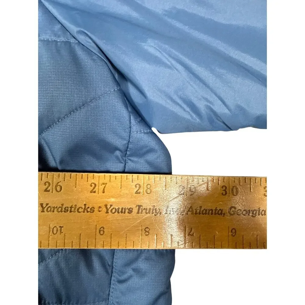Adidas Terrex Jacket Hooded Mens 2XL Blue Puffer Quilted Insulated‎ Lightweight